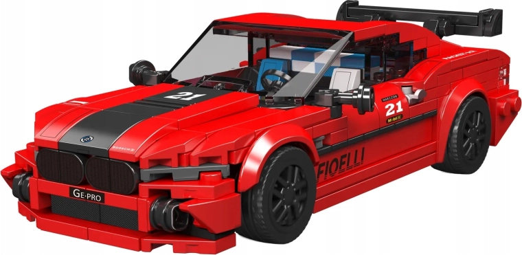 Mould King Bausatz roter Sportwagen mit 494 Teilen