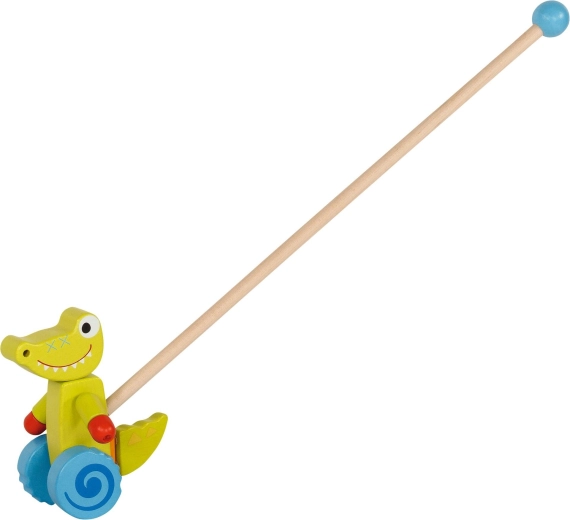 Goki Holz-Krokodil am Stab – 1 Stück