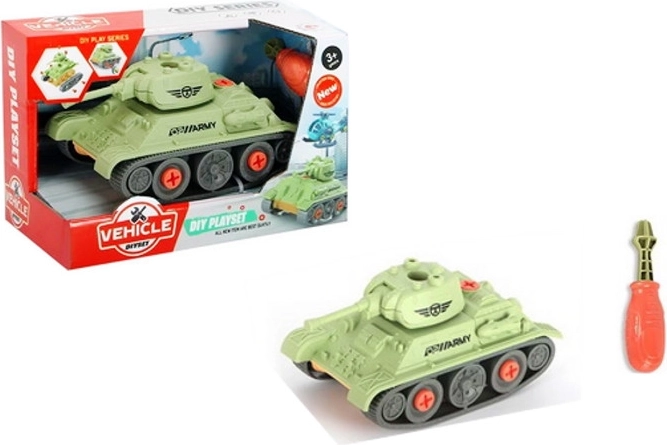 Schraubbarer Panzer mit Werkzeug für Kinder