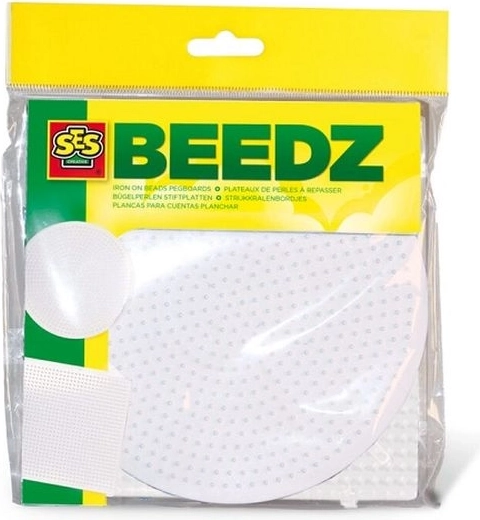 SES-Schablonen für Bügelperlen – Kreis und Quadrat (2 Stück)