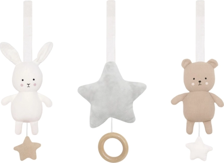 Jabadabado Textilspielzeuge für den Spielbogen Teddy & Bunny