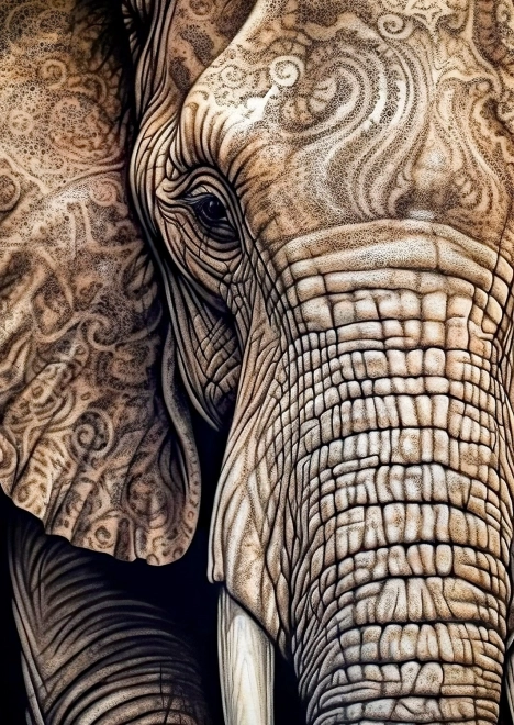 Puzzle Vorfahrenmuster 1000 Teile