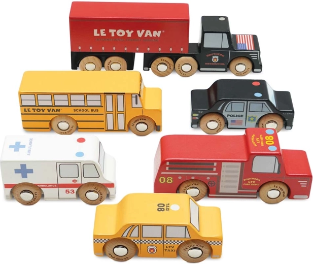 Holzautos New York – Set 6 Stk. Le Toy Van