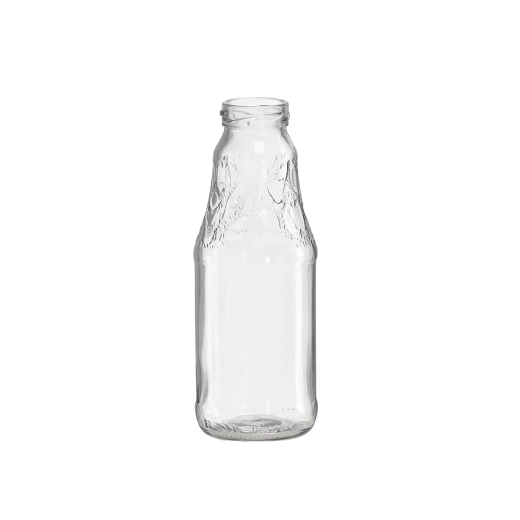 Glasflasche 330 ml mit engem Hals für Säfte und Sirupe