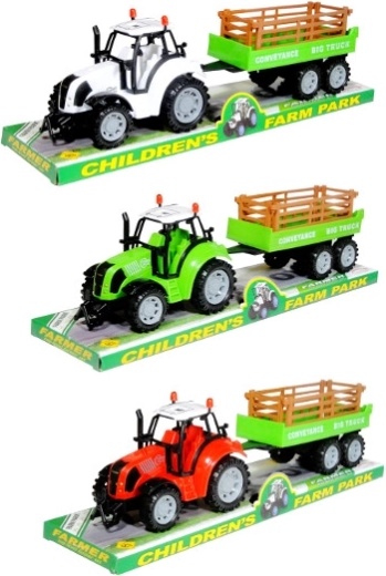 Kunststofftraktor mit Anhänger – 1 Stück