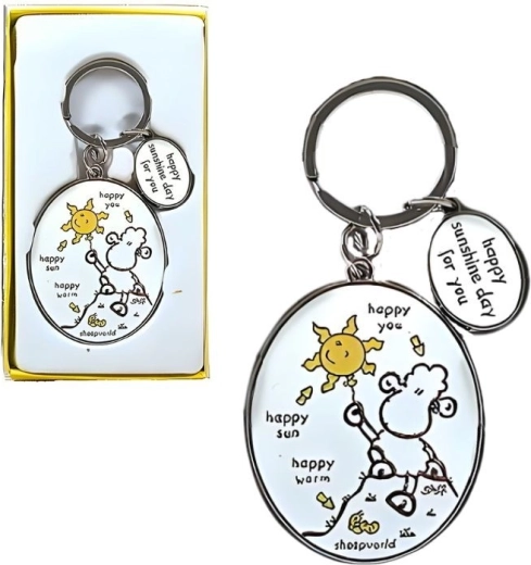 Schlüsselanhänger Sheepworld – stylischer Button für Schlüssel, Rucksack und Tasche