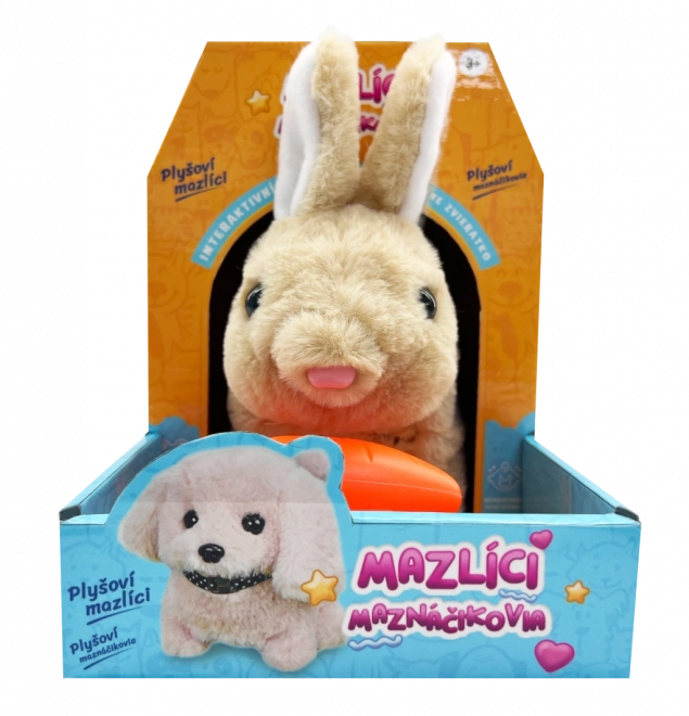 Interaktives Plüschkaninchen mit Möhre