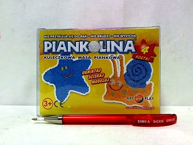 Piankolina gelbe Knetmasse 4 Würfel