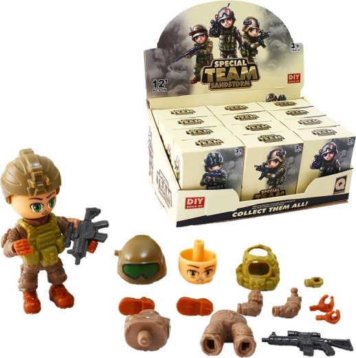 Spezialeinheiten-Figuren Sandsturm – Set mit 12 Varianten