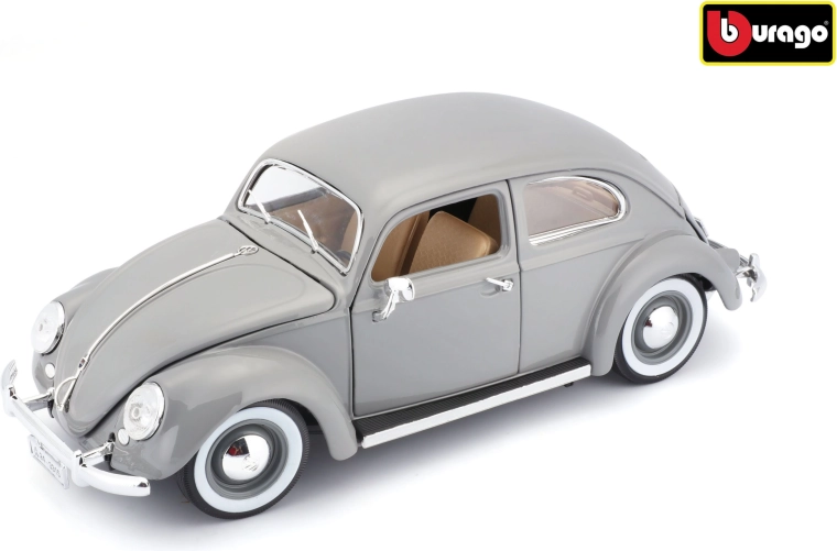 Automodell Volkswagen Käfer-Beetle 1955 grau 1:18