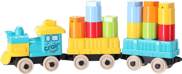 Baustein-Set – Zug mit Waggons