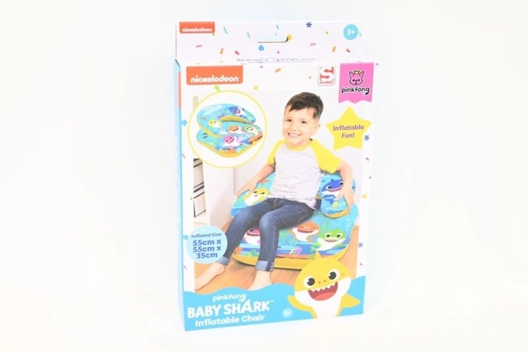Aufblasbarer Kinder-Sessel Baby Shark 55 × 55 × 35 cm
