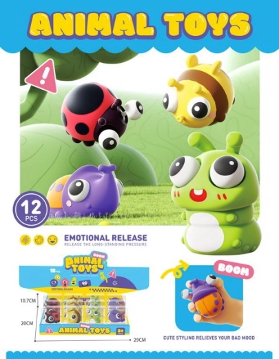 Quetsch-Insekt 8,5 cm Antistress-Spielzeug