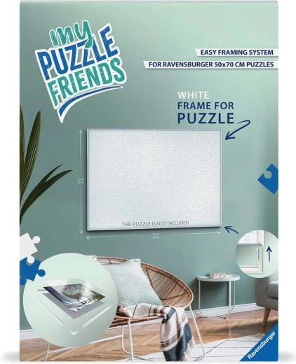 Ravensburger Puzzle-Rahmen My Puzzle Friends 70 × 50 cm weiß
