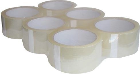 Verpackungsband 25 mm × 66 m transparent (6 Stk.)