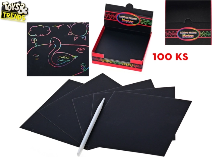 Kratzelbilder TOYS & TRENDS – Kreativset mit 100 Blättern