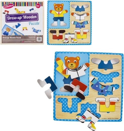 Steckpuzzle „Zieh den Bären an“