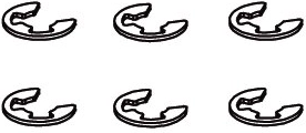 Sicherungsring E-Clip 7 mm für Voltage und Major