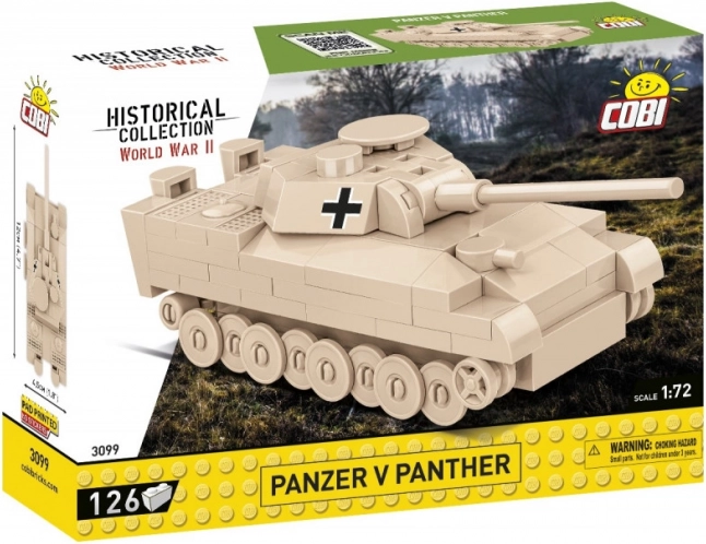 COBI Konstruktionsbausatz Panzer V Panther 1:72 – Mini-Panzer, 126 Teile