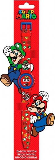 Kinder-Digitaluhr Super Mario mit LED-Display und Kalender