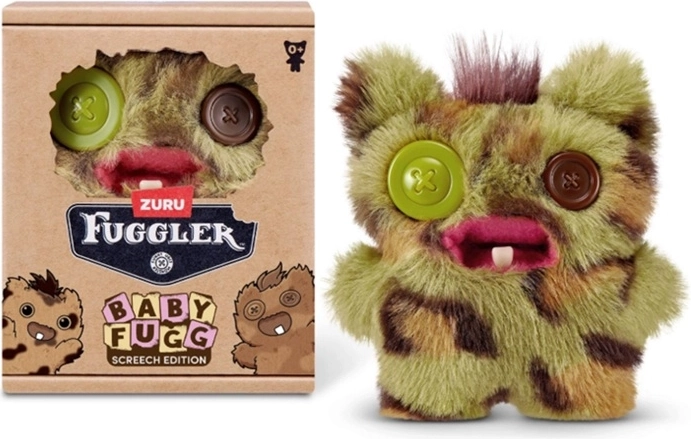 Plüschmonster ZURU Fuggler Baby Fugg Screech grün-braun