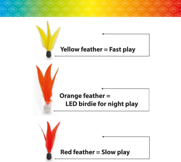 Schildkröt Ersatzbälle für Jazzminton, 3 Stk. (inkl. LED)