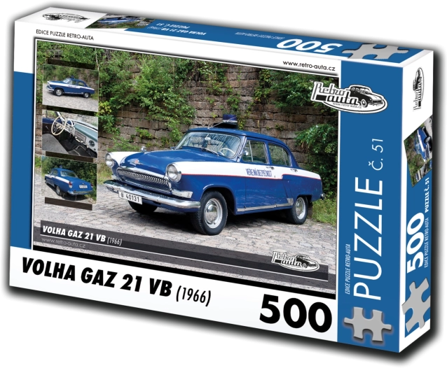 RETRO-AUTA Puzzle Volha Gaz 21 VB 1966, 500 Teile