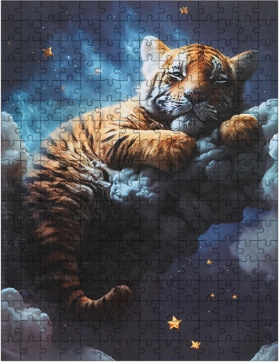 Puzzle Tiger in den Wolken, 300 Teile