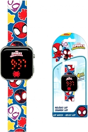 LED digitale Silikon-Armbanduhr Spidey
