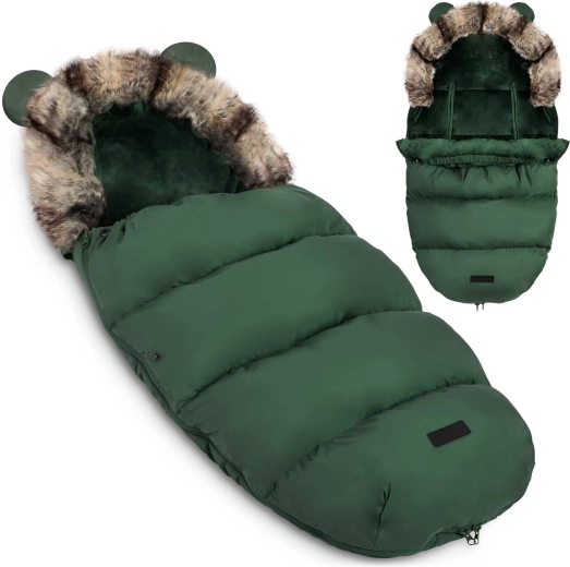 Winterfußsack für Kinderwagen und Schlitten Ricokids Elmi khaki