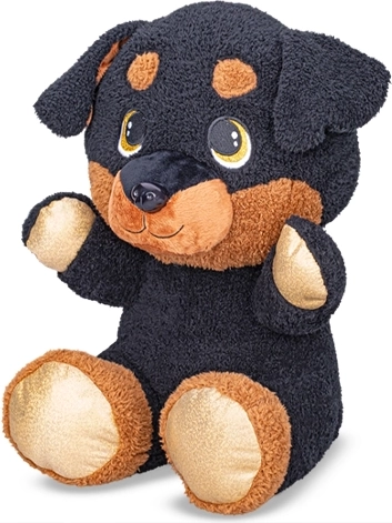 Plüsch-Rottweiler sitzend 16,5 cm