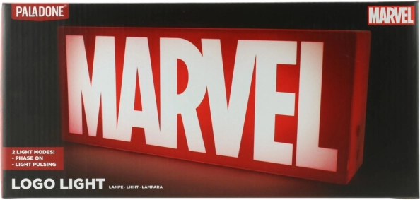 Nachtlampe MARVEL – Logo mit zwei Lichtmodi