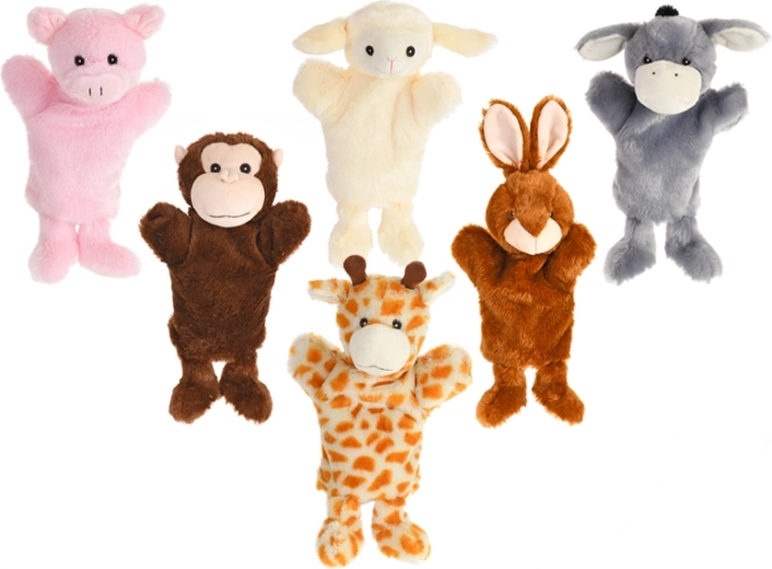 Plüsch-Handpuppe Tier 25 cm, mehrere Varianten