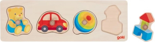 Holzpuzzle Meine Spielsachen Goki