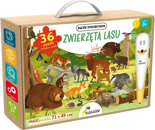 Kakadu sprechendes Puzzle Waldtiere