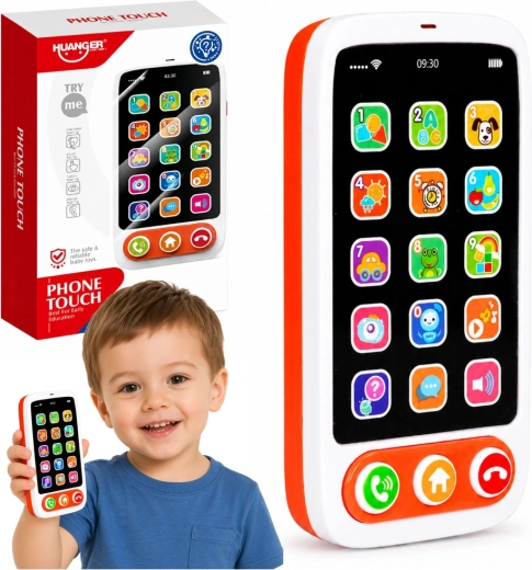 Interaktives Lerntelefon für Kinder mit Geräuschen und Lichtern
