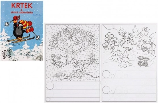 Malbuch A4 Der kleine Maulwurf und Winterfreuden 21x29 cm