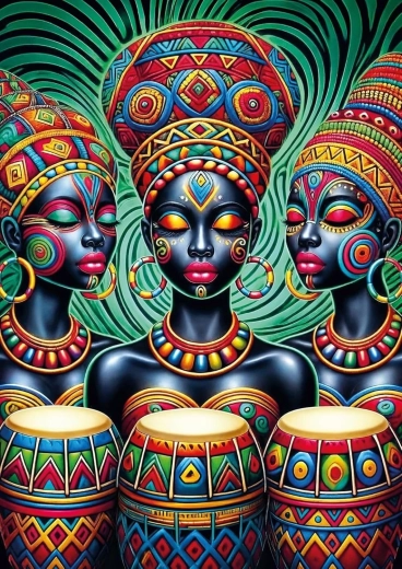 Puzzle Stammesrhythmus 1000 Teile ART PUZZLE