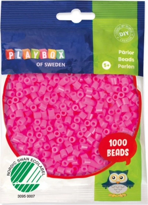 Playbox Bügelperlen rosa 1000 Stk