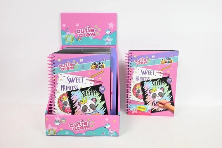 Cutie Crew Scratchbook – kreativer Kratzblock