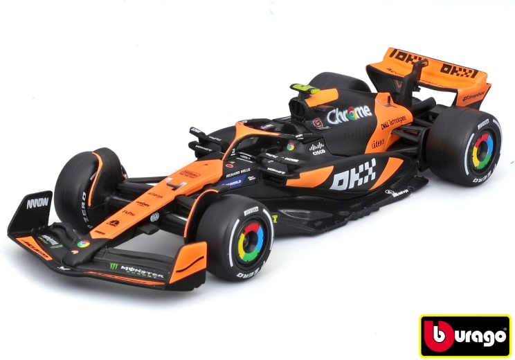 Bburago McLaren F1 MCL38 Lando Norris und Senna im Maßstab 1:43