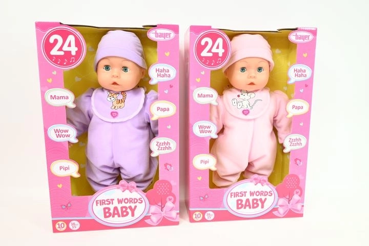 Bayer Babypuppe (Bobas) 38 cm – Erste Worte