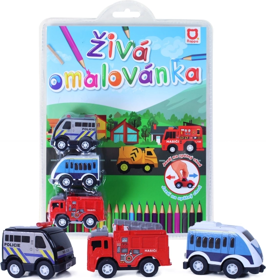 Lebendiges Auto-Malbuch