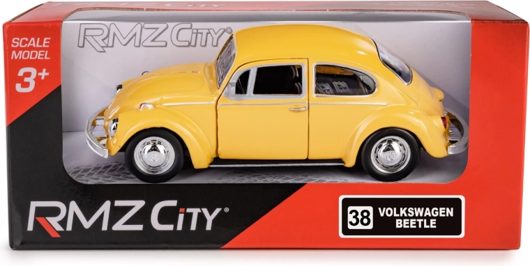 Metallmodell RMZ City Volkswagen Beetle 1967 1:32 mit Pull-Back-Antrieb