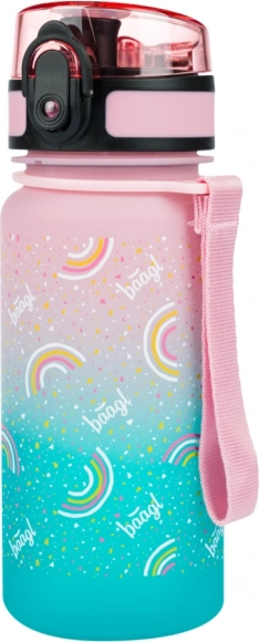 BAAGL Trinkflasche aus Tritan Gradient Regenbogen 350 ml