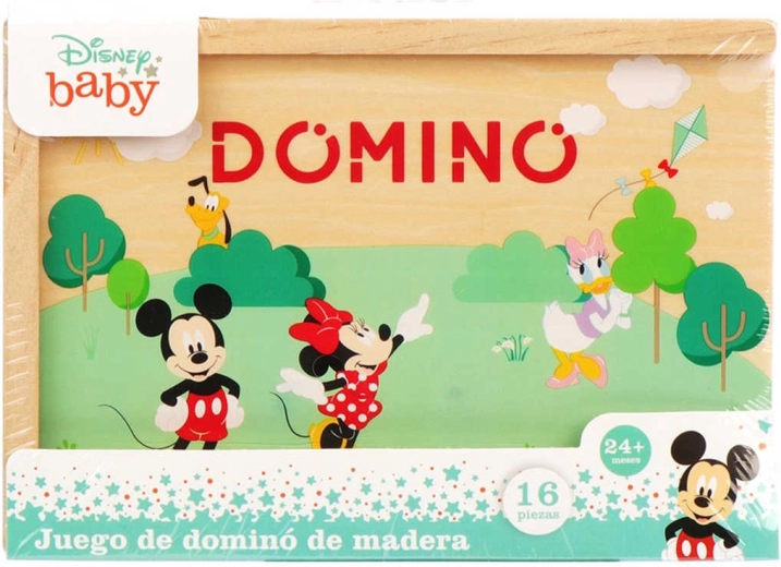 Disney Mickey Mouse Holz-Domino in Schachtel (16 Teile)