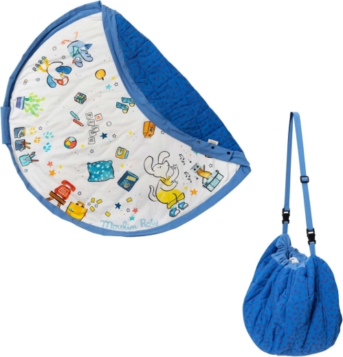 Play and Go Noomad Soft Spieldecke und Spielzeugsack Puce & Pilou by Moulin Roty