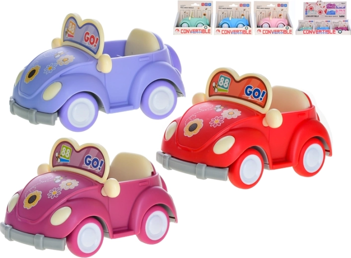 Metall-Cabrio-Spielzeugauto mit Rückzug 10 cm