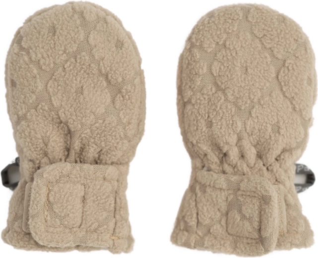 Lodger Kinderhandschuhe ohne Daumen Mittens Folklore Fleece beige (1–2 Jahre) - 1 Stück