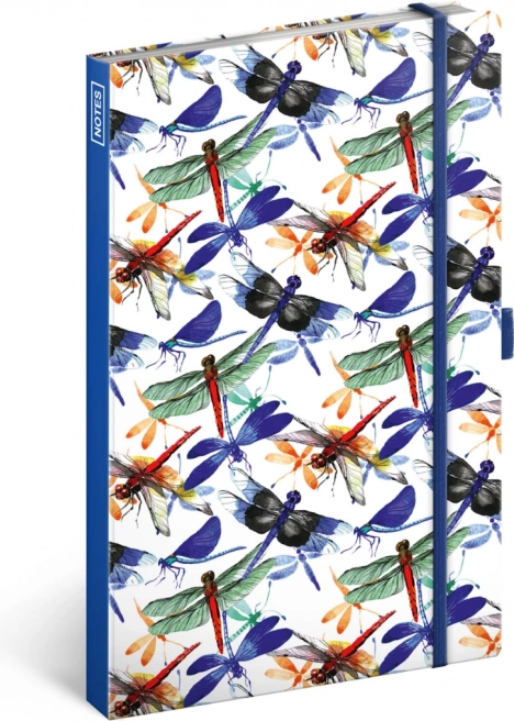 Notizbuch mit Libellenmotiv, liniert
